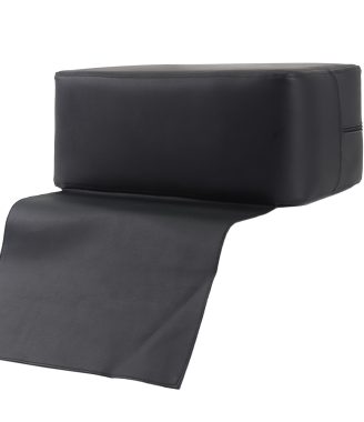 Children's Barbershop Booster Seat Cushion - Black Leather