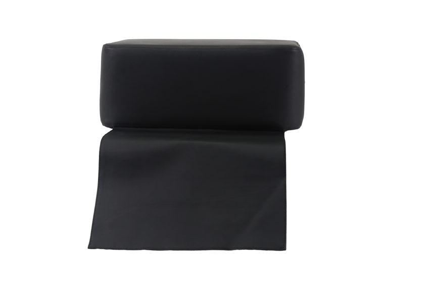 Children's Barbershop Booster Seat Cushion - Black Leather - 图片 3