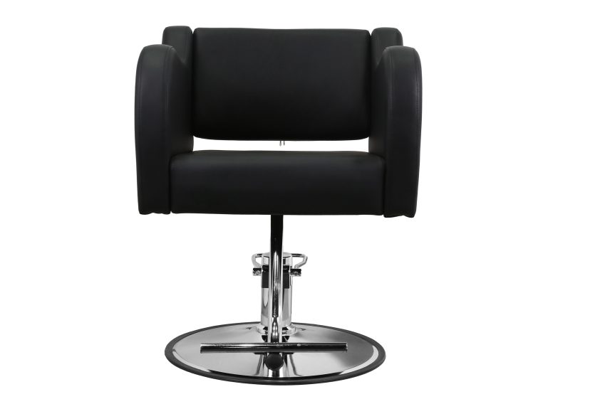 Modern Styling Chair – Black Upholstery with Hydraulic Base - 图片 3