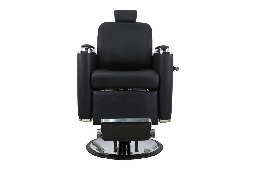 Modern Hydraulic Barber Chair with Reclining Back and Adjustable Headrest - 图片 3