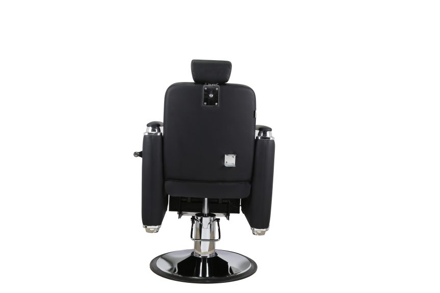 Modern Hydraulic Barber Chair with Reclining Back and Adjustable Headrest - 图片 4