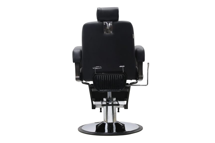Luxury Diamond Quilted Barber Chair with Hydraulic Recline and Adjustable Headrest - 图片 5